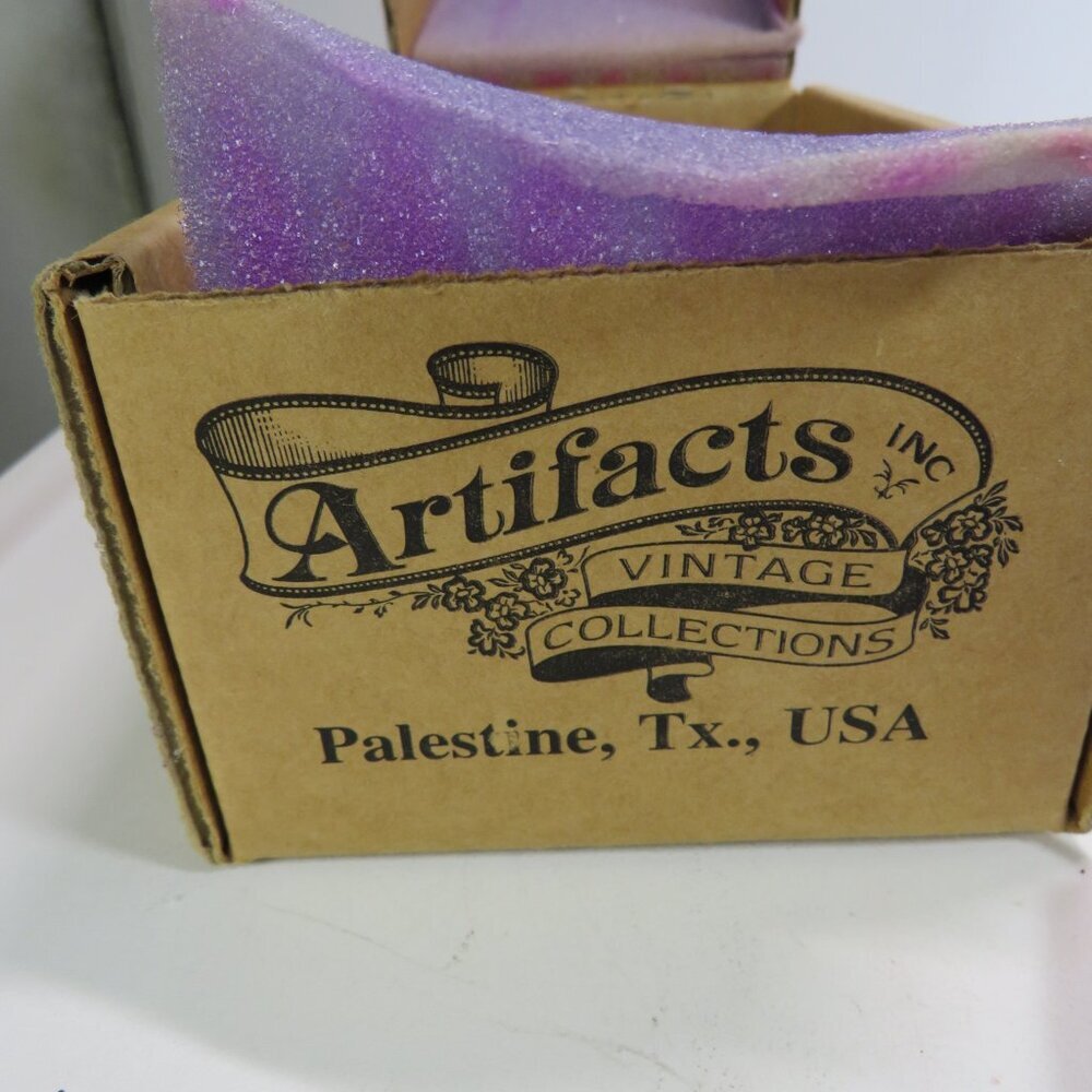 Purple Mini Taper Candles 5" x 1/2" - Made in USA, joined pairs, new in box - Picture 3 of 8
